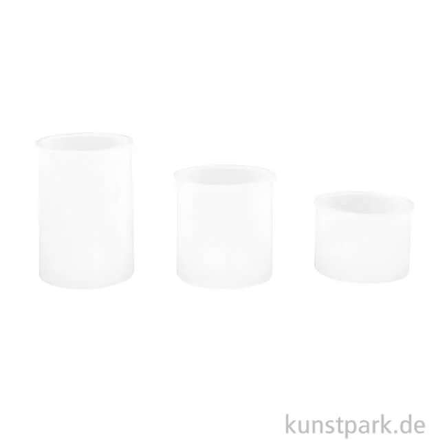 Artikelbild 1 des Artikels “Silikonform Set - 3 Kerzenhalter, Höhe 40 / 58 / 78 mm “