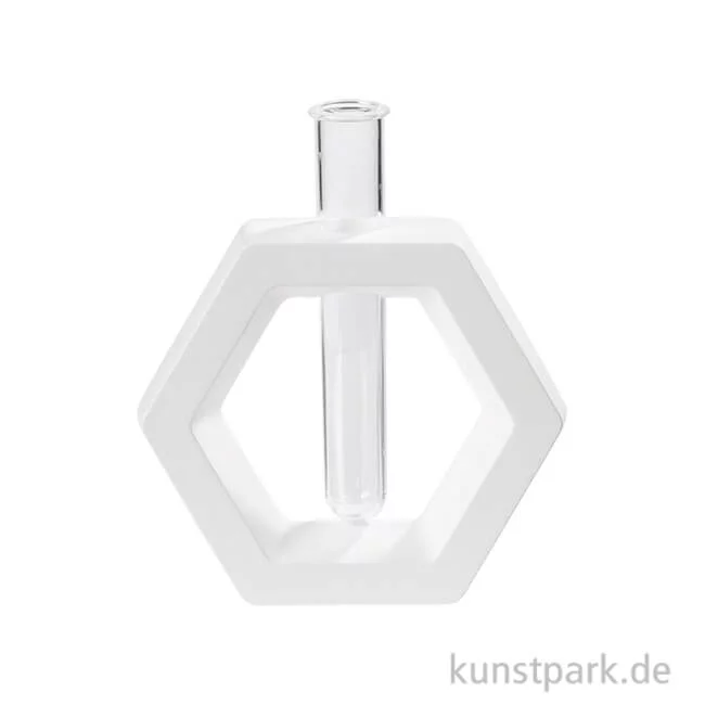 Artikelbild 1 des Artikels “Silikonform Vase, Sechseck, 10,5 x 12 x 3,5 cm “