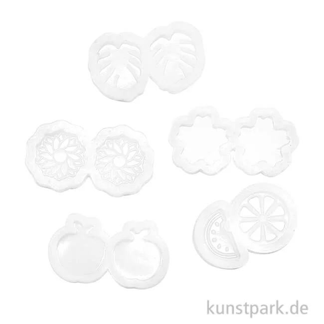 Artikelbild 1 des Artikels “Silikonformen für Schmuck - Mini Pflanzen, 5er Set “