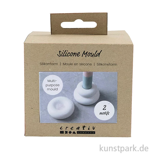 Artikelbild 1 des Artikels “Silikonformen, Kerzenhalter Donut, Höhe 2+3,8 cm, ø 6+6,2 cm, 2 Stück “