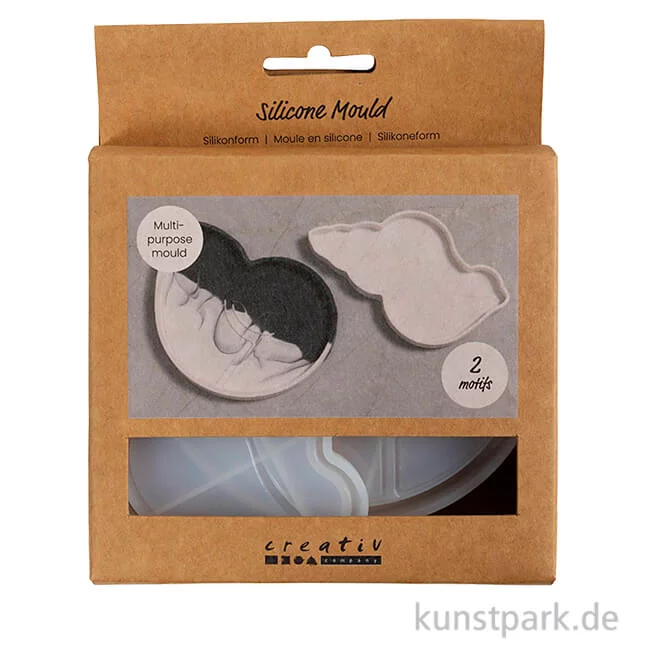 Artikelbild 1 des Artikels “Silikonformen, Schneckenmuschel, 12 x 8-9 x 0,6 cm, 2 Stück “