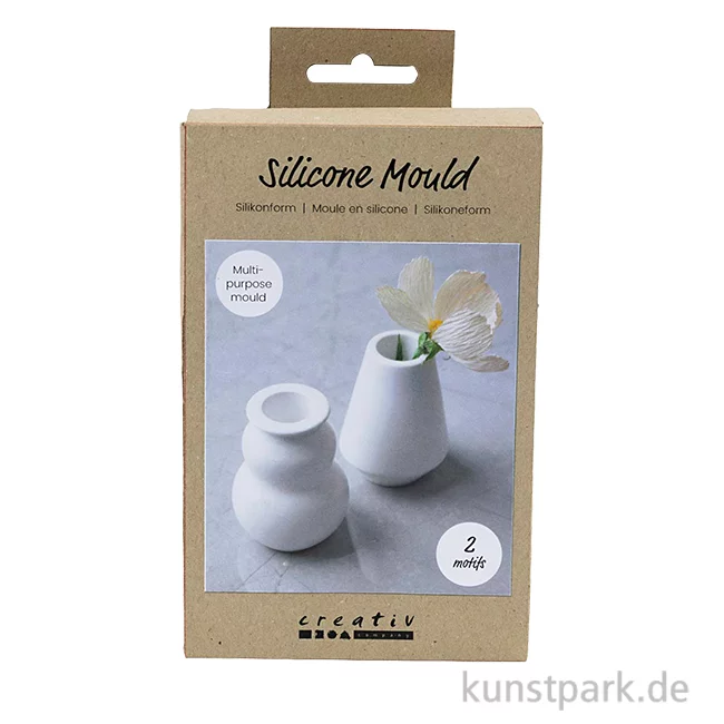 Artikelbild 1 des Artikels “Silikonformen, Vasen, Höhe 7,5 cm, Durchmesser 5,5 cm, 2 Stück “