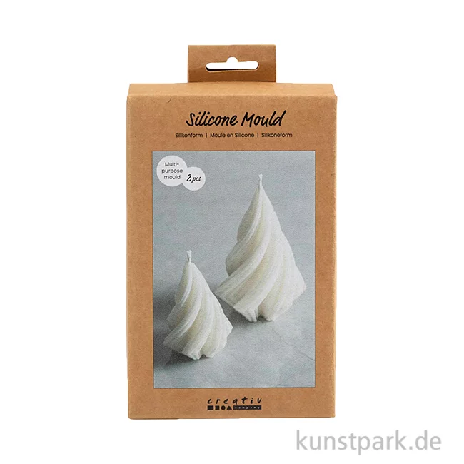 Artikelbild 1 des Artikels “Silikonformen Weihnachtsbäume, Höhe 8-11 cm, ø 5-7 cm, 2er Set “