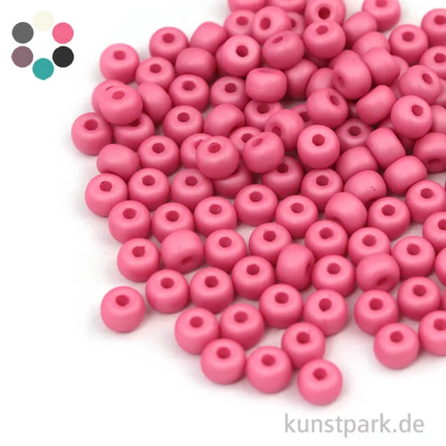 Artikelbild 1 des Artikels “Silk-Bead Glas Rocailles - 4 mm - 120 Stück “