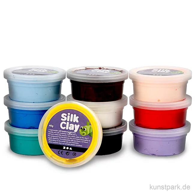 Artikelbild 1 des Artikels “Silk Clay - Modelliermasse, Basic Set 1, 10x40 g “