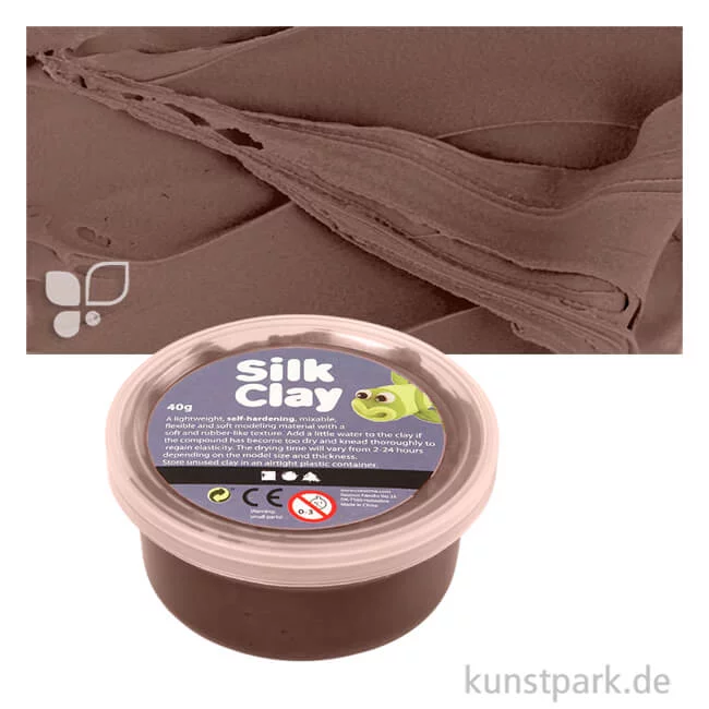 Artikelbild 1 des Artikels “Silk Clay - weiche, glatte Modelliermasse - 40 g Einzelfarbe | Braun“