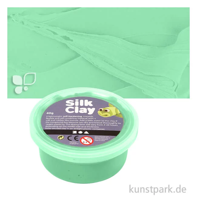 Artikelbild 1 des Artikels “Silk Clay - weiche, glatte Modelliermasse - 40 g Einzelfarbe | Grün“