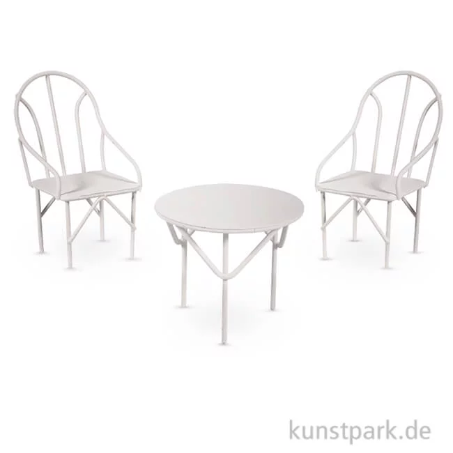 Artikelbild 1 des Artikels “Sitzgruppe Miniatur 3-teilig - Weiß, 1 Set “