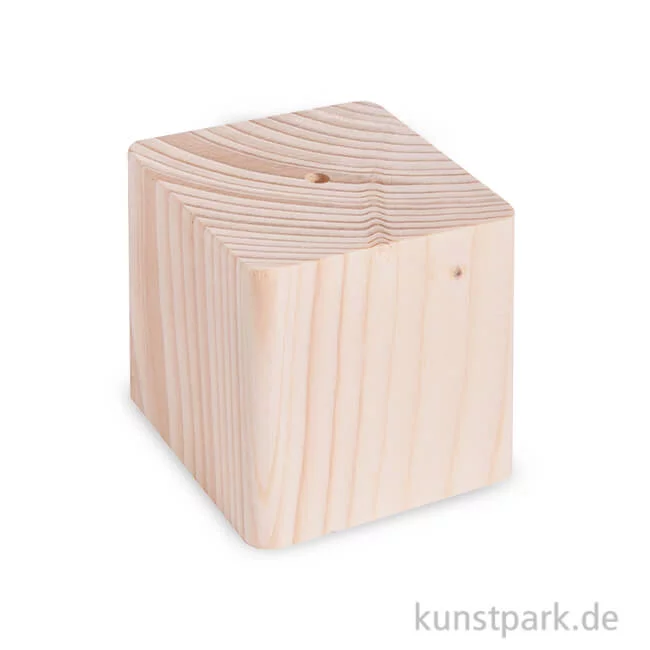 Artikelbild 1 des Artikels “Sockel aus Holz mit 5,5 mm Loch, 2,5 cm tief 6,5 x 6,5 x 6,5 cm“