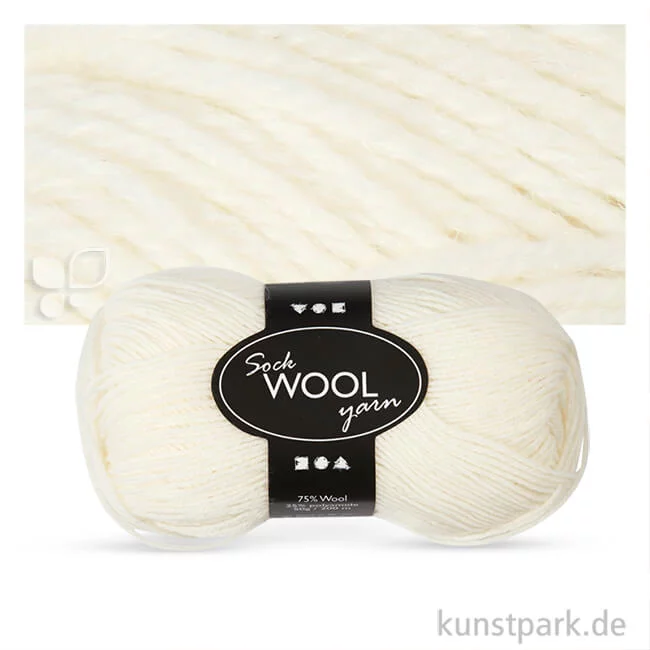 Artikelbild 1 des Artikels “Sockenwolle - 50 g Creme“