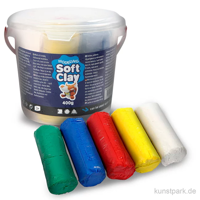 Artikelbild 1 des Artikels “Soft Clay - Knetmasse Standard Sortiment, 5x80 g “