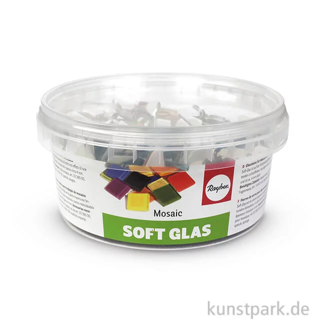 Artikelbild 1 des Artikels “Soft Glas-Mosaiksteine Polygonal - Bunt, 500 g “
