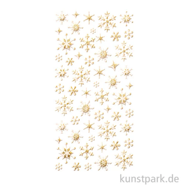 Artikelbild 1 des Artikels “Softy Sticker - Eiskristalle, Gold “