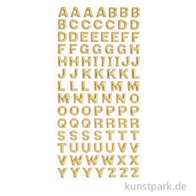 Artikelbild 1 des Artikels “Softy Sticker - Großbuchstaben, Gold “