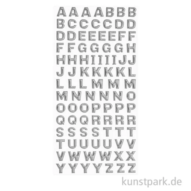 Artikelbild 1 des Artikels “Softy Sticker - Großbuchstaben, Silber “