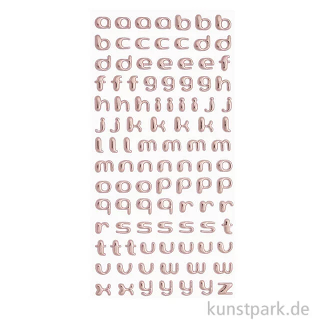 Artikelbild 1 des Artikels “Softy Sticker - Kleinbuchstaben, Roségold “
