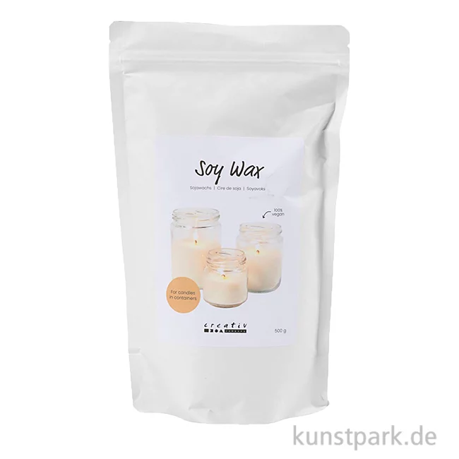 Artikelbild 1 des Artikels “Sojawachs für Kerzen in Gefäßen, Creme, 500 g “