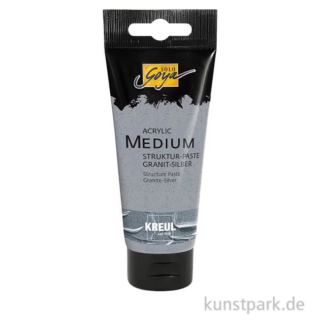 Artikelbild 1 des Artikels “Solo Goya Acryl Strukturpaste, Granit-Silber, 100 ml “