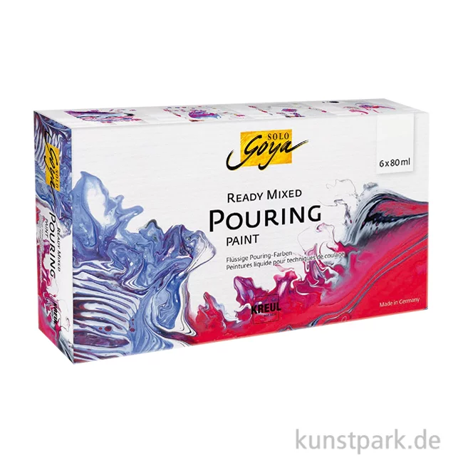 Artikelbild 1 des Artikels “Solo Goya Pouring Farben Set, fertig gemischt, 6 x 80 ml “