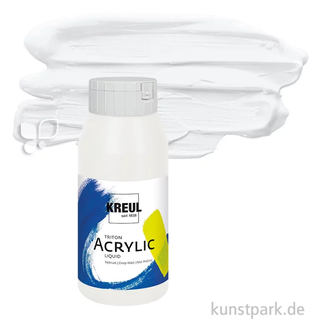 Artikelbild 1 des Artikels “KREUL TRITON Acrylfarben 750 ml Flasche | 17 Weiß“