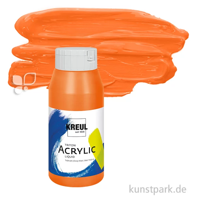Artikelbild 1 des Artikels “KREUL TRITON Acrylfarben 750 ml Flasche | 23 Echtorange hell“