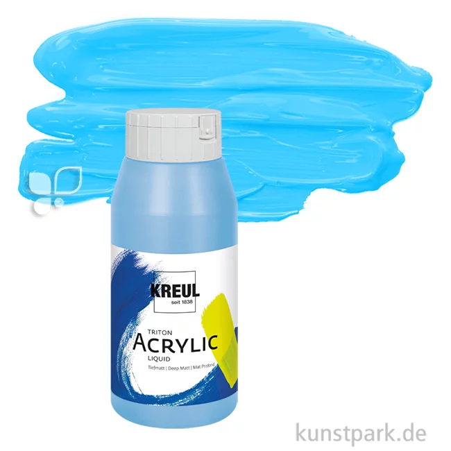 Artikelbild 1 des Artikels “KREUL TRITON Acrylfarben 750 ml Flasche | 36 Lichtblau“