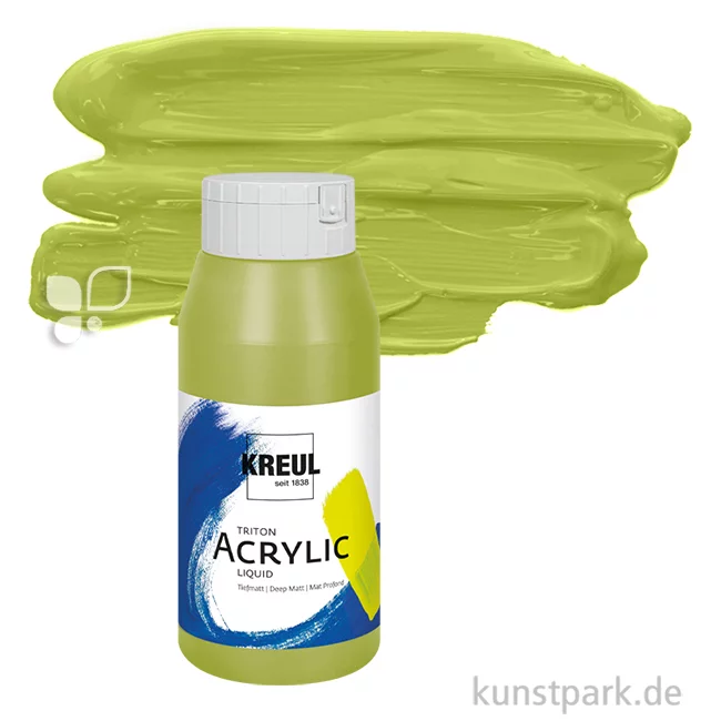 Artikelbild 1 des Artikels “KREUL TRITON Acrylfarben 750 ml Flasche | 45 Olivgrün hell“