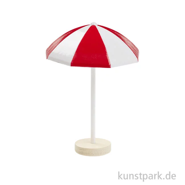 Artikelbild 1 des Artikels “Mini Sonnenschirm aus Kunststoff, ca. 6 cm Rot-Weiß“