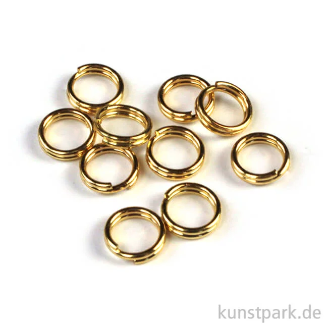 Artikelbild 1 des Artikels “Spaltring - Gold 7 mm - 10 Stück“