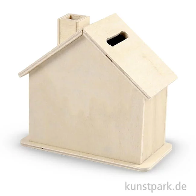 Artikelbild 1 des Artikels “Spardose aus Holz - Haus, 10x10x5,4 cm “