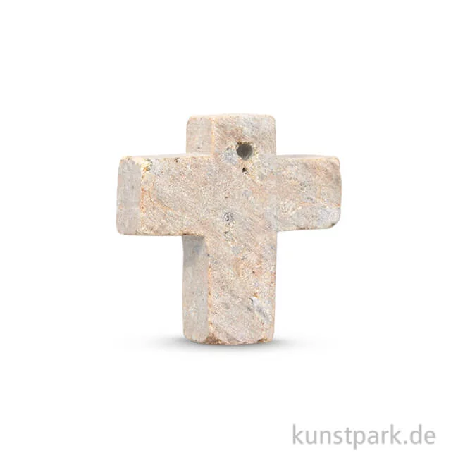 Artikelbild 1 des Artikels “Speckstein Anhänger - Kreuz “