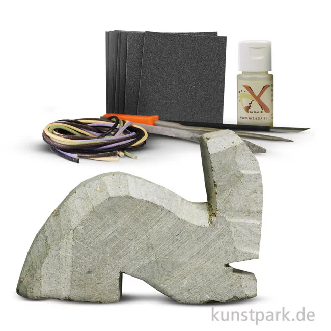 Artikelbild 1 des Artikels “Speckstein Set - Hase mit Zubehör “