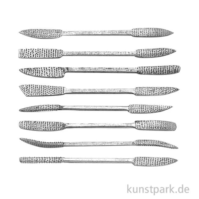 Artikelbild 1 des Artikels “Specksteinwerkzeug-Set Raspel, 8 teilig 20 cm“
