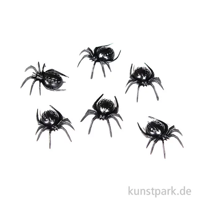 Artikelbild 1 des Artikels “Spinnen aus Kunststoff, 2 cm, 6 Stück “