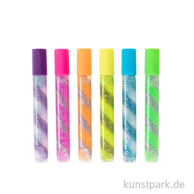 Artikelbild 1 des Artikels “Spiral Glitter-Glue Neon, 6 x 10,5 ml, farbig sortiert “