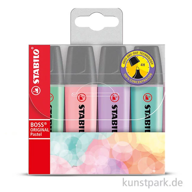 Artikelbild 1 des Artikels “STABILO BOSS Pastell Textmarker 4er Etui “