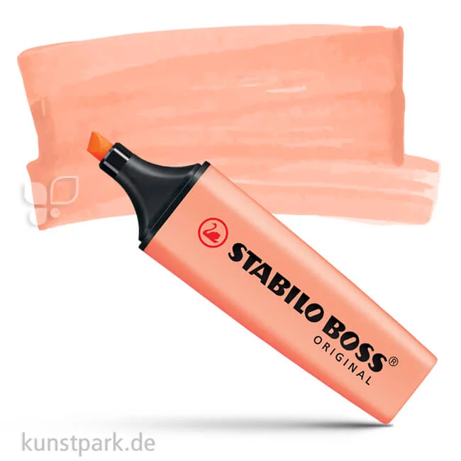 Artikelbild 1 des Artikels “STABILO BOSS Pastell Textmarker Einzelstift | Cremige Pfirsichfarbe“