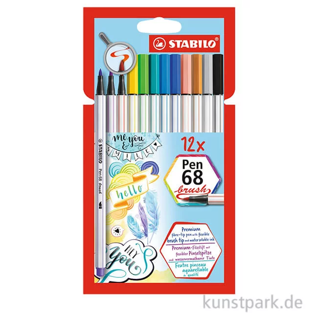 Artikelbild 1 des Artikels “STABILO Pen 68 brush - 12er Kartonetui “