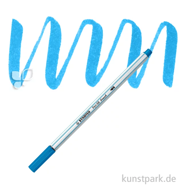 Artikelbild 1 des Artikels “STABILO Pen 68 brush Einzelfarben Filzstift | Hellblau“