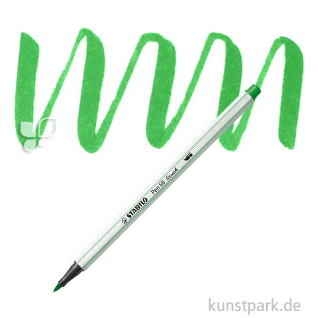 Artikelbild 1 des Artikels “STABILO Pen 68 brush Einzelfarben Filzstift | Hellgrün“