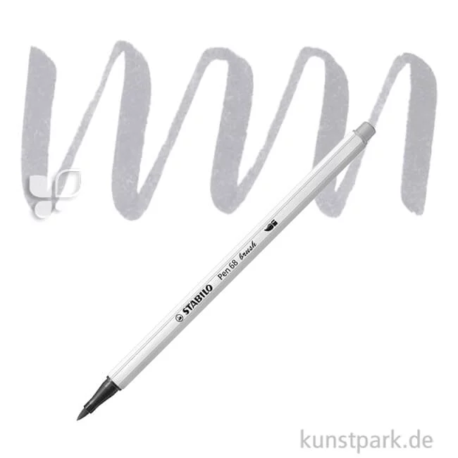 Artikelbild 1 des Artikels “STABILO Pen 68 brush Einzelfarben Filzstift | Mittelgrau“