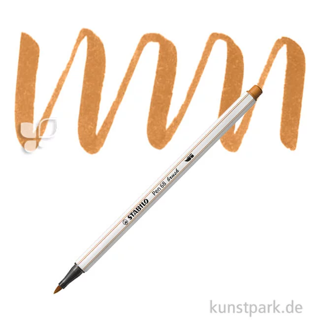 Artikelbild 1 des Artikels “STABILO Pen 68 brush Einzelfarben Filzstift | Ocker Dunkel“