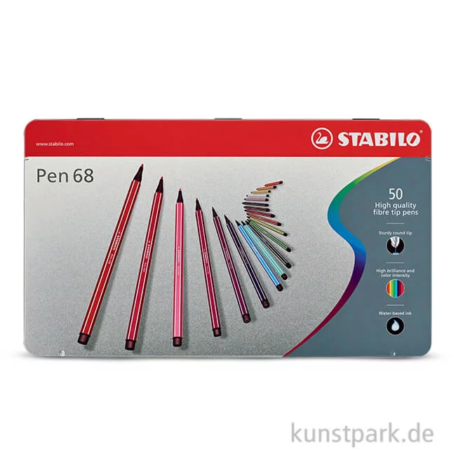 Artikelbild 1 des Artikels “STABILO Pen 68 Filzstift 50er Metalletui “