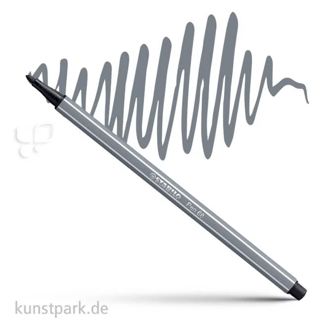 Artikelbild 1 des Artikels “STABILO Pen 68 Filzstift Einzelstift | Dunkelgrau“