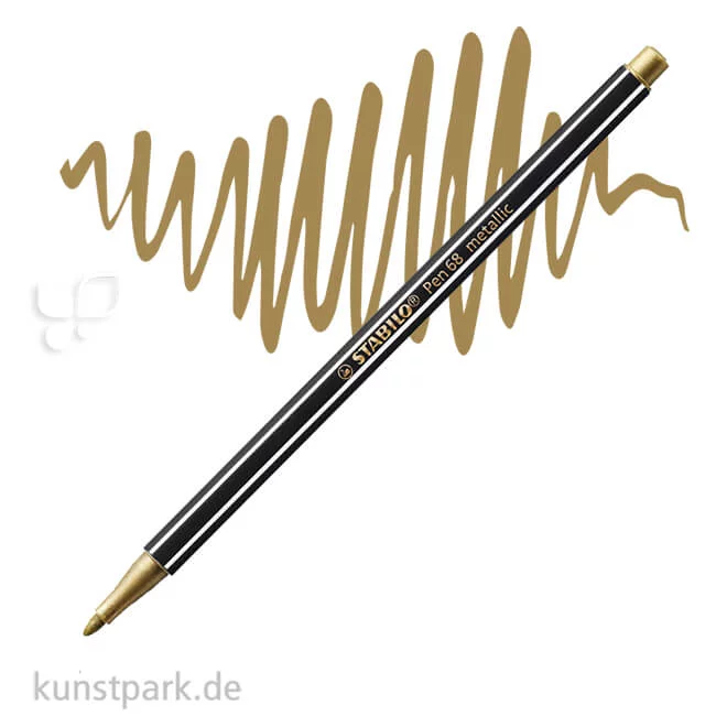 Artikelbild 1 des Artikels “STABILO Pen 68 Filzstift - Metallic Einzelstift | Gold“
