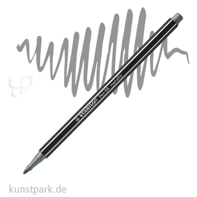 Artikelbild 1 des Artikels “STABILO Pen 68 Filzstift - Metallic Einzelstift | Silber“