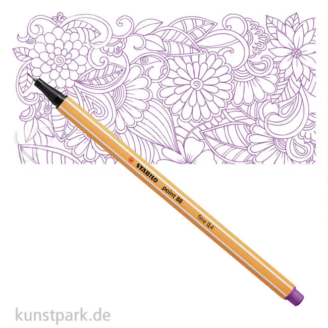 Artikelbild 1 des Artikels “STABILO Point 88 Fineliner Einzelstift | Pflaume“