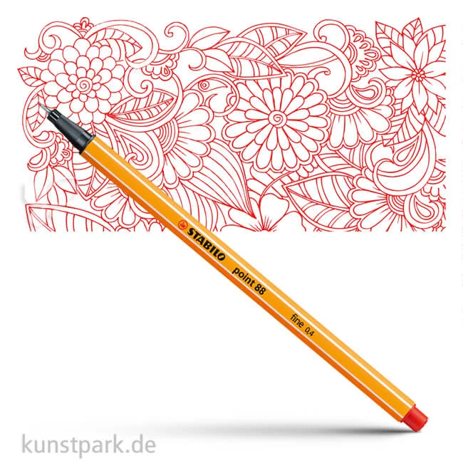 Artikelbild 1 des Artikels “STABILO Point 88 Fineliner Einzelstift | Hellrot“