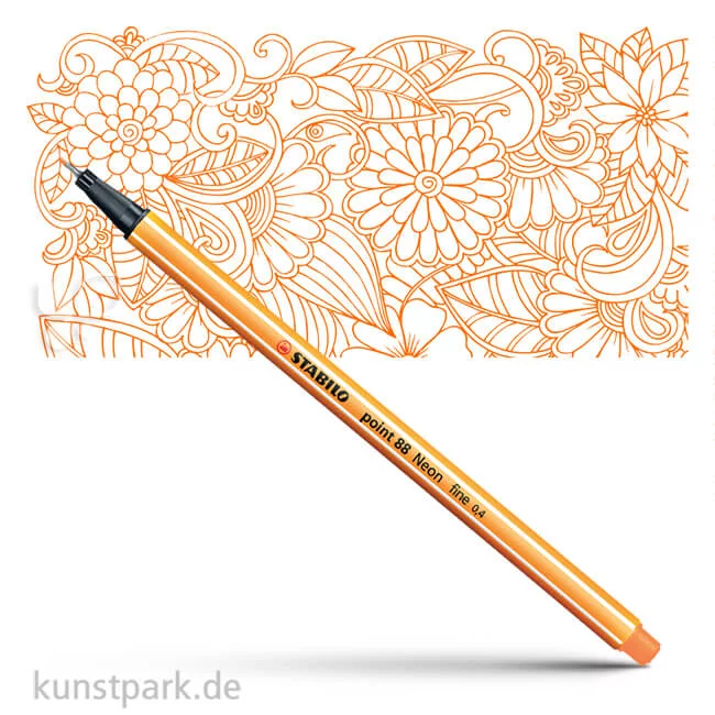 Artikelbild 1 des Artikels “STABILO Point 88 Fineliner Einzelstift | Leuchtfarbenorange“