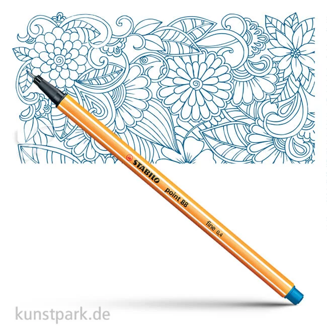 Artikelbild 1 des Artikels “STABILO Point 88 Fineliner Einzelstift | Mittelblau“
